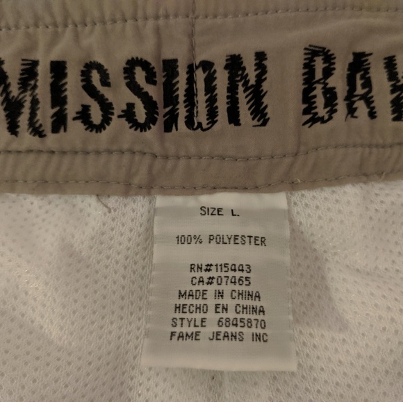 Mission Bay Board Shorts Large Men's Swim Trunks - Picture 4 of 4